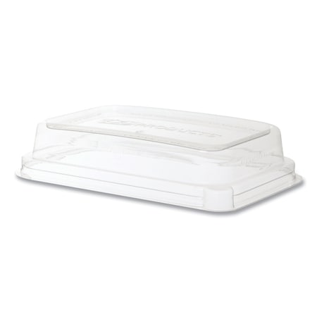 Eco-Products WorldView 100% Recycled Content Lid, 7.5 x 5 x 1.6, Clear, 400PK EP-SCRC16LID